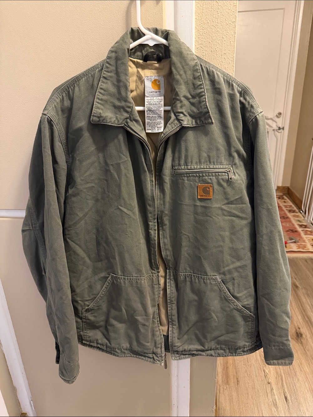 Carhartt Men's Olive Green Field Jacket